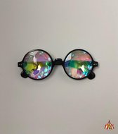 Caleidoscoop bril - Zwart - Festival - Rave - Space bril - Freaky glasses