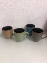 Koffie mokken - set van 4 stuks- aardewerk