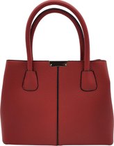 H-Beau Rode Handtas uit Kunstleer - 23x13x31cm (lxdxb)