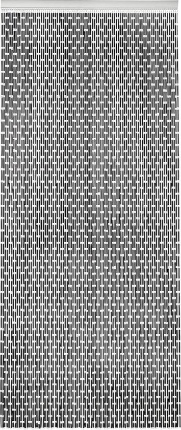 Sun Arts Vliegengordijn Verspringend antraciet 100x232 cm