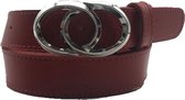 Rode riem - Minnota Red  Dames riem - Broekriem Dames - Dames riem -  Dames riemen - heren riem - heren riemen - riem - riemen - Designer riem - luxe