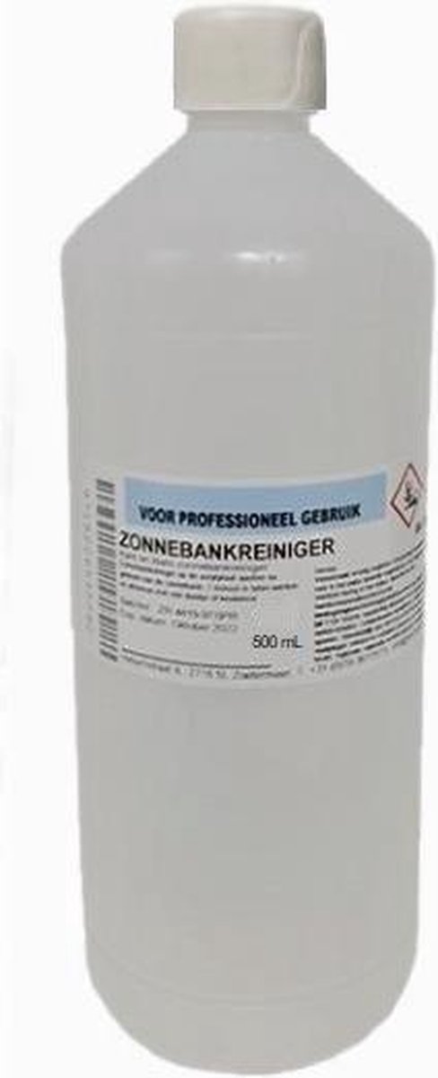 Zonnebankreiniger Zonder Alcohol - 500 mL - Met Dop - Claudius Cosmetics B.V.