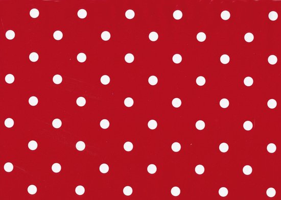 feuille adhésive 45 cm. x 2 m. points rouges