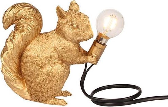 jukbeen Logisch De neiging hebben Hype it eekhoorn lamp - Lamp dier taffellamp - Tafellamp Slaapkamer - Dieren  lamp... | bol.com