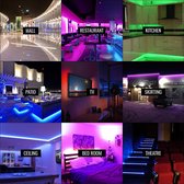 LEDlights Ledstrip   |  5 meter ledstrip met adapter en afstandsbediening- met batterij