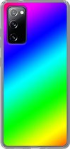 Samsung Galaxy S20 FE / S20 FE 5G - Smart cover - Rainbow - Transparante zijkanten