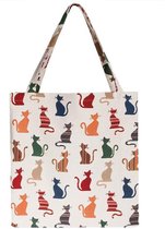 Signare Boodschappentas groot Cheeky Cat - Katten - Kat