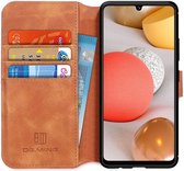 Samsung Galaxy A42 Hoesje Portemonnee Book Case Bruin