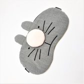 Slaapmasker/oogmasker met Koude gel - 3D- Konijn grijs