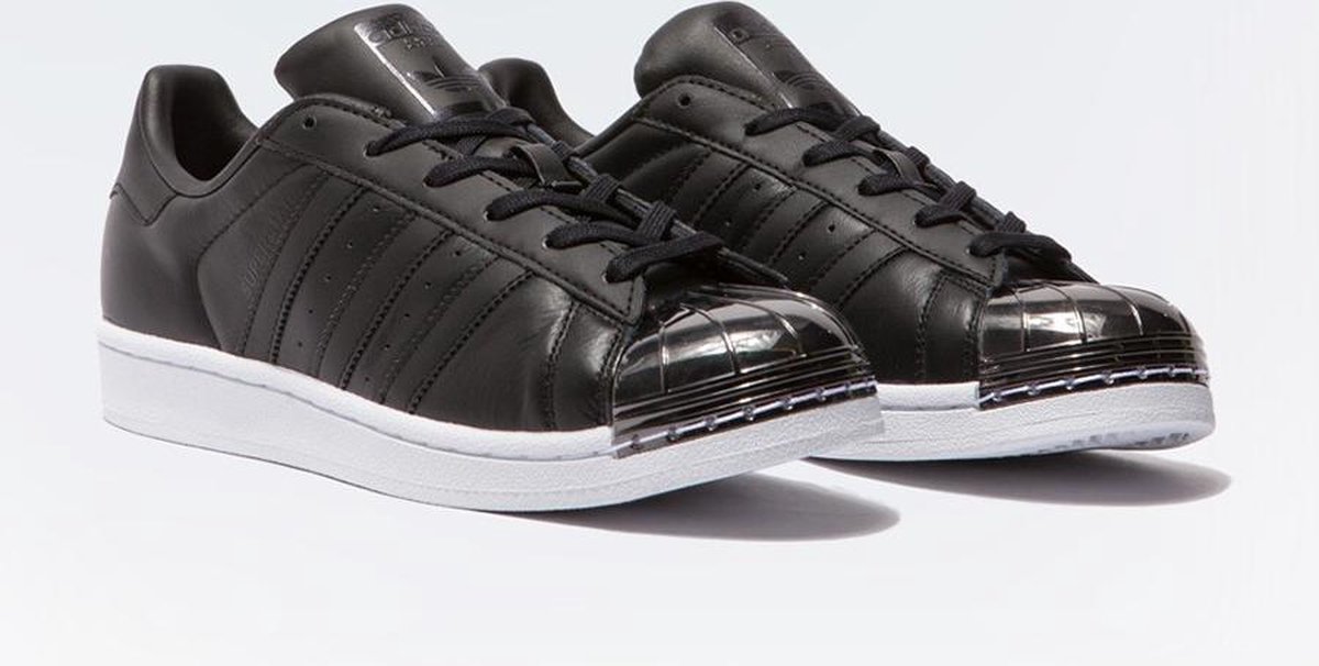 wit zilver adidas superstar 80s metalen neus dames/heren