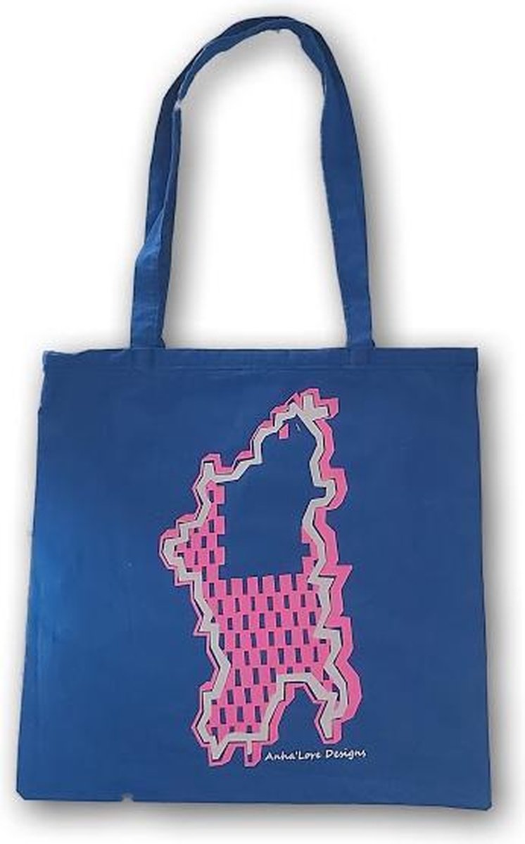 Anha'Lore Designs - Bessie -Exclusieve handgemaakte tote bag - Blauw