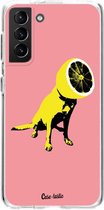 Casetastic Samsung Galaxy S21 Plus 4G/5G Hoesje - Softcover Hoesje met Design - Lemon Dog Print