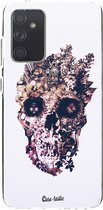 Casetastic Samsung Galaxy A72 (2021) 5G / Galaxy A72 (2021) 4G Hoesje - Softcover Hoesje met Design - Metamorphosis Skull Print