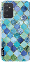 Casetastic Samsung Galaxy A72 (2021) 5G / Galaxy A72 (2021) 4G Hoesje - Softcover Hoesje met Design - Aqua Moroccan Tiles Print