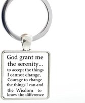 Sleutelhanger met tekst Serenity Prayer