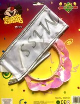 Party succes Miss verkleed setje met sjerp en diadeem