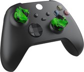 Gioteck STGX - Thumb Grips Xbox Series X / S - Bouchons/Capuchons/Protection en Silicone pour Joysticks Grips Xbox X/S - Antidérapant - Aide a viser - Protection Manette Xbox Series X/S - Camo Vert