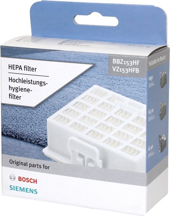 neem medicijnen Kaarsen overschot Bosch Stofzuiger Hepafilter BBZ153HF - Stofzuigerfilter | bol.com