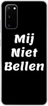 Samsung Galaxy S20 - Smart cover - Mij niet bellen - Semi transparant