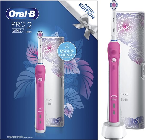 Oral-B PRO 2 2500 Adulte Brosse à dents rotative Rose, Blanc | bol.com
