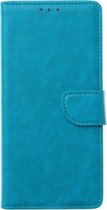 MM&A PU Lederen Wallet Book Case Hoesje voor Apple iPhone 11 - Portemonnee – Met Stand – Kaarthouder – Pasjes Houder – Magneet Sluiting – Bookcase – Turquoise