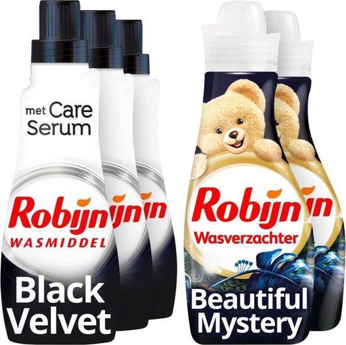 Robijn Perfect Match Black Wasmiddel en Wasverzachter - 63 wasbeurten - Voordeelverpakking