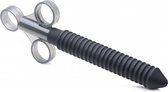 Ribbed Silicone Lubricant Launcher - Accessories - black - Discreet verpakt en bezorgd