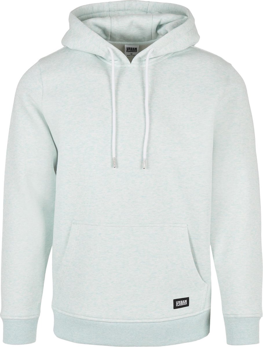Heren hoodie Basic Melange Hoody aqua Blauw