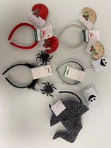 Feest accessoires: diadeem met feestdecoratie (halloween/kerst) - 5 stuks (divers)