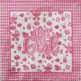 Servetten It's A Girl Roze 20 stuks