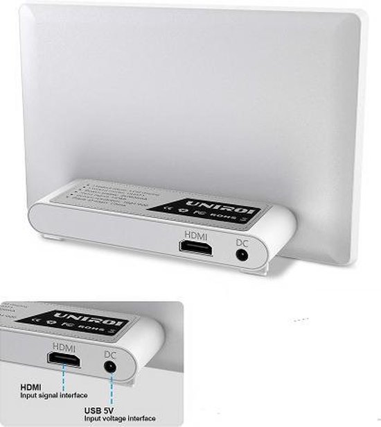 UR101 LCD monitor HDMI compleet kabels groot scherm 27 cm breed 1024 x 600... | bol.com