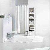 Livetti | Rideau de douche Premium Polyester | Rideau de douche| 180 x 200 | Comprend des anneaux | Blanc