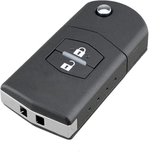 Autosleutel 2 knoppen klapsleutel met batterij 1620 geschikt voor Mazda sleutel MX5 / Mazda 2 / 3 / 5 / 6 / Mazda RX8 / mazda sleutel behuizing.