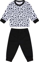 Beeren Pyjama Soccer Jongens Zwart/wit Maat 74/80