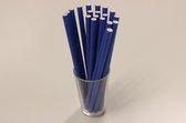 Hello Straw Papieren rietjes Donker Blauw 6 x 200 mm, 100% ECO - 250 stuks / display doos