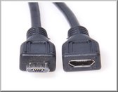 PremiumCord Extension cable micro USB 2.0 male-female, black 3m