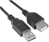 Nilox USB 2.0 A/A 1 m USB-kabel USB A Zwart
