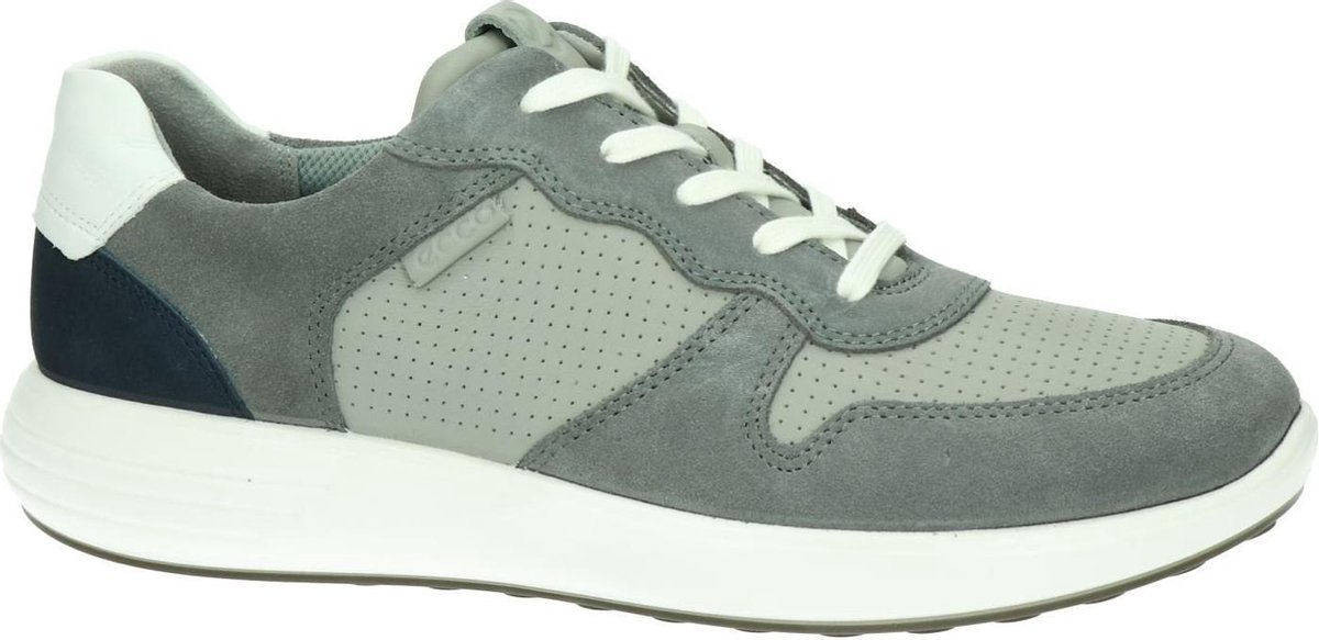 Ecco Soft 7 Runner heren sneaker - Grijs - Maat 48 | bol.com