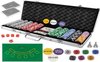 Afbeelding van het spelletje Pokerset - XL pokerset - Professionele pokerset - Zware pokerfiches - Pokerfiches - Kaartspel - Speelkaarten - Kaarten - Dobbelstenen - koffer - pokermat - 500 delig - hoge kwaliteit