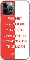 6F hoesje - geschikt voor iPhone 12 Pro Max -  Transparant TPU Case - Feyenoord - Grootgebracht #ffffff