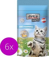 Mac’s Anti-Haarbal Kattensnoepjes - kattensnacks - Graanvrij - Gebits Reinigend - 6 x 60g
