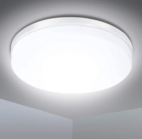 Stamboom formeel in beroep gaan Solmore Led-plafondlamp, 24 W, IP54, waterdicht, 5000 K koud wit, 2200 lm,  ideaal voor... | bol.com