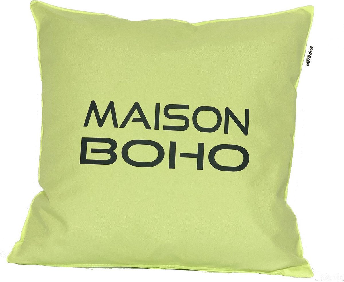 Kussenhoes Cape Town Lime | Outdoor | Waterbestendig | 45x45 cm | Oxford Polyester | Lime | Maison Boho