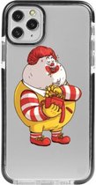 Hoesjes Atelier Zwart Frame Transparant Impact Case Dikke Mc Donald voor IPhone 11Pro met ScreenProtector