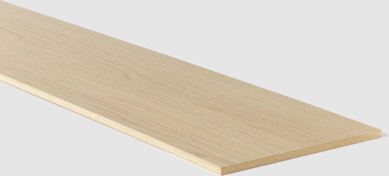Renolijn B.V. - Traprenovatie stootbord - Laminaat - Naturel eik - 130 x 20 cm