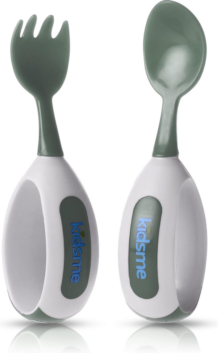 KidsMe Peuter Lepel en Vork - Grijs