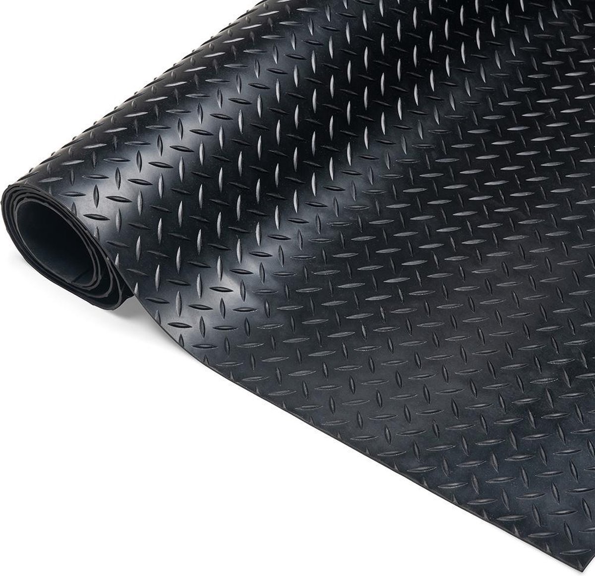 diconfa Rubberen mat fijne groefmat 3 mm - breedte 0,05 m tot 2 m - lengte 0 ,05 m tot 10 m - keuze 1,5 m x 2,55 m (1500 mm x 2550 mm) - per meter rubberen matten antislip