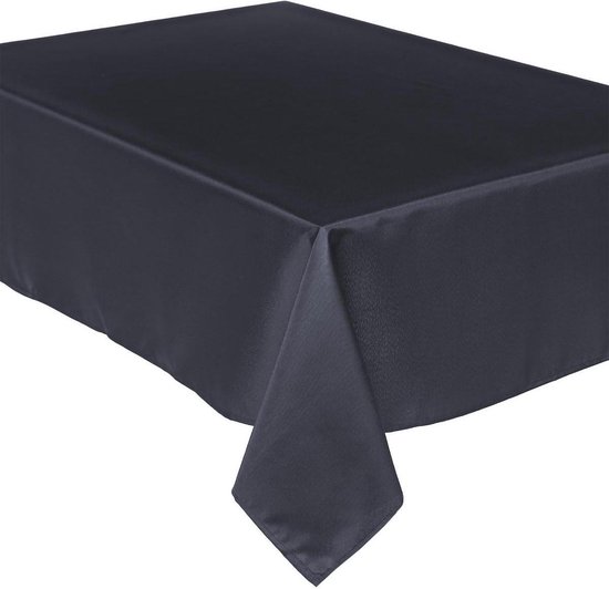 Vloeibaar binair item Tafelkleed van polyester met formaat 300 x 150 cm - donker grijs - Eettafel  tafellakens | bol.com