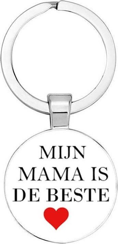 Akyol - mijn mama is de beste Sleutelhanger - Mama/Moeder - mama - Moederdag cadeautje - Mama cadeau - Sleutelhanger voor moeder - Moeder sleutelhanger - Sleutelhanger mama - Familie sleutelhanger - Cadeau voor moeders - 2,5 x 2,5 CM