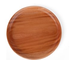 Khaya - houten dinerbord Ø 24 cm - duurzaam servies - natuurlijk eetbord